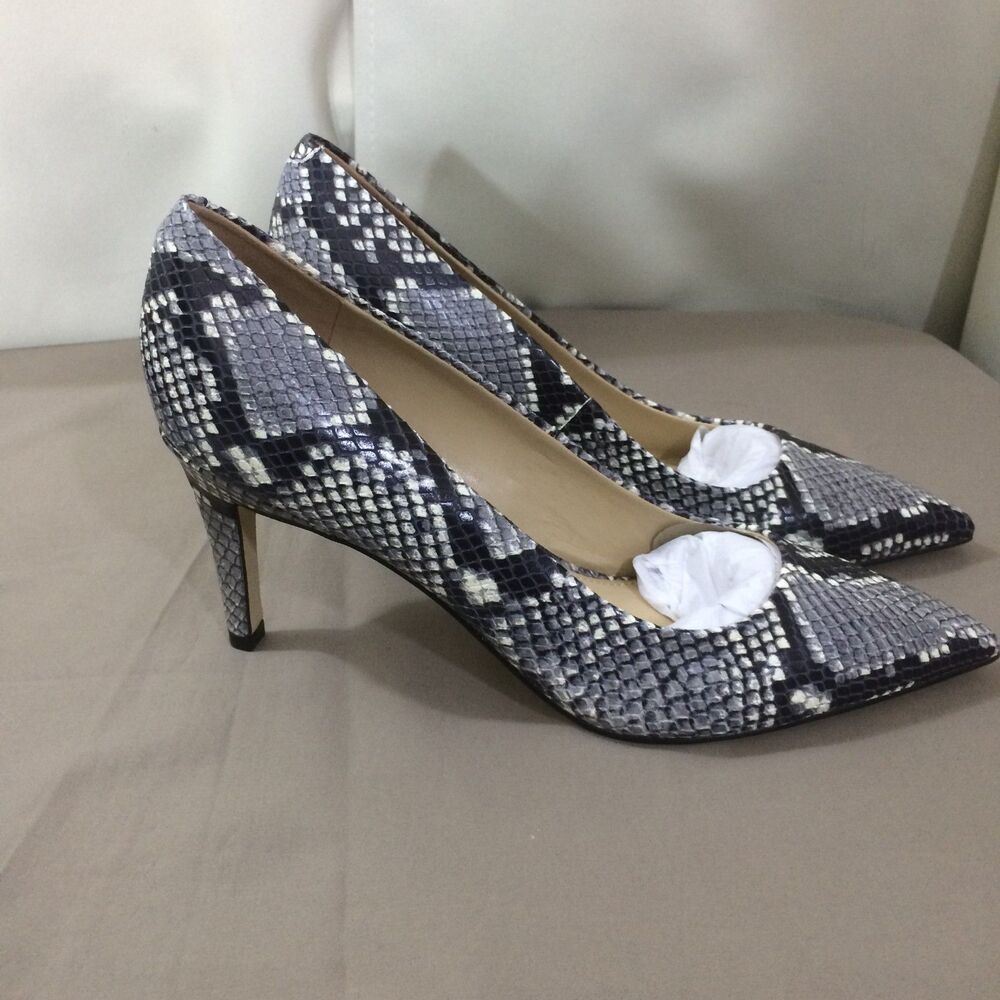 NEW Marc Fisher Snakeskin Leather Pumps Pointed Toe Heels Size 10M 3.5" Heel - Picture 5 of 8